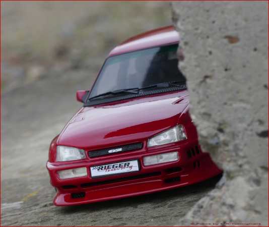 1:18 Opel Kadett E GS 16V Rieger GTO Breitbau + Vitrine = RAR